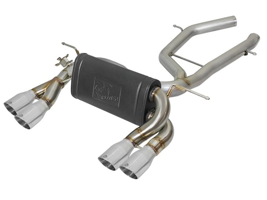 aFe Power 49-36338-P MACH Force-Xp 2-1/2in Stainless Steel Axle Back Exhaust System w/ Polished Tips