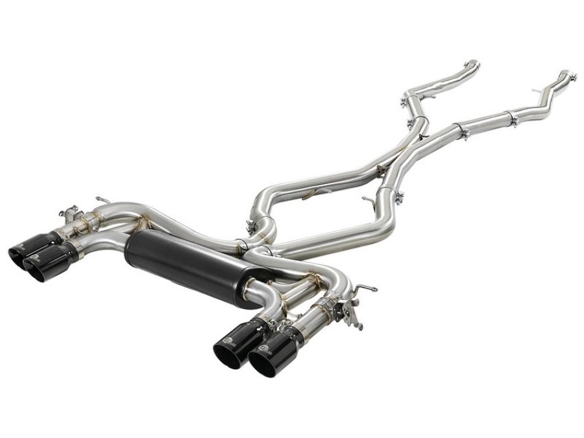 aFe Power 49-36341-B MACH Force-XP 3-1/2 IN 304 Stainless Steel Cat-Back Exhaust w/ Black Tip