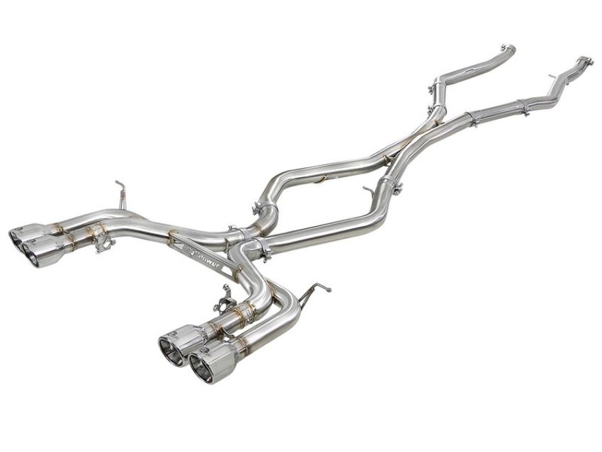aFe Power 49-36342-P MACH Force-XP 3-1/2 IN 304 Stainless Steel Cat-Back Exhaust w/ Polished Tip