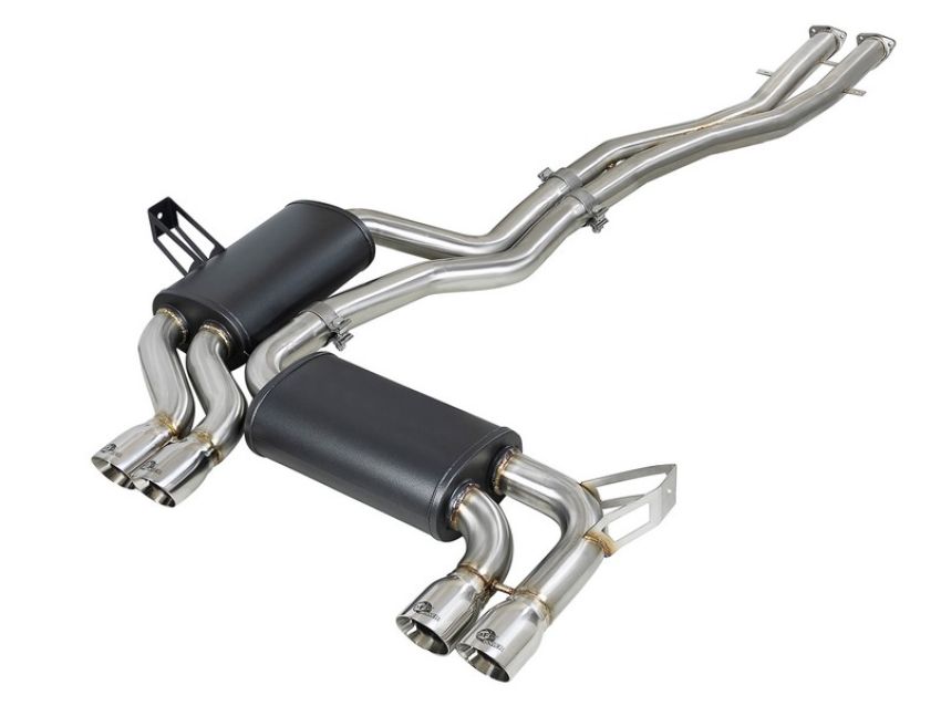 aFe Power 49-36344-P MACH Force-XP 2-1/2 IN 304 Stainless Steel Cat-Back Exhaust w/ Polished Tips