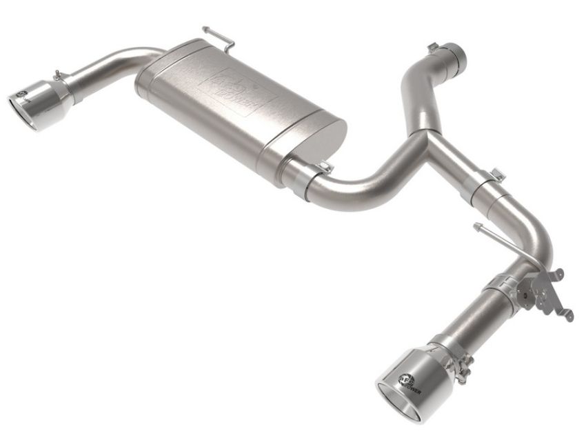 aFe Power 49-36349-P MACH Force-Xp 3 to 2-1/2 IN Stainless Steel Axle-Back Exhaust w/Polished Tip
