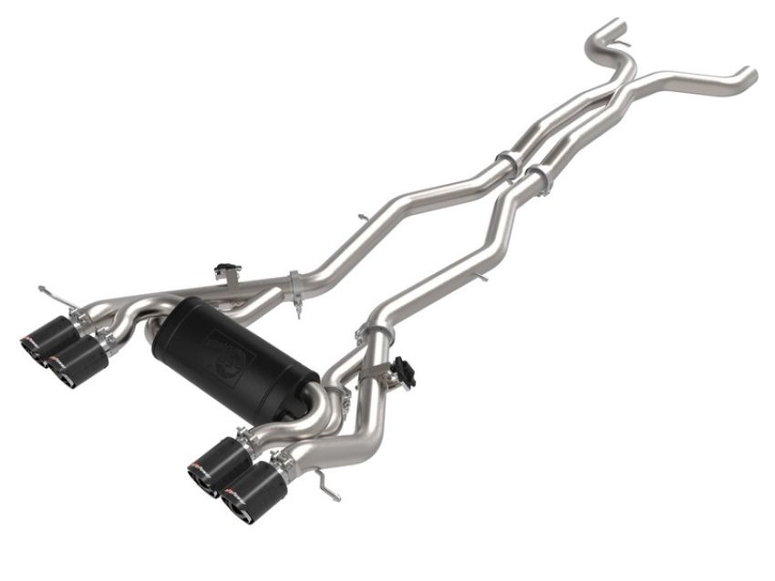 aFe Power 49-36351-C MACH Force-Xp 3 IN to 2-1/2 IN Stainless Steel Cat-Back Exhaust System Carbon