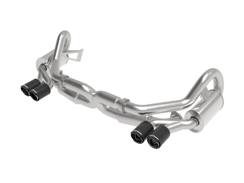 aFe Power 49-36406-1C MACH Force-Xp 2-1/2 IN 304 Stainless Steel Cat-Back Exhaust w/Carbon Fiber Tips