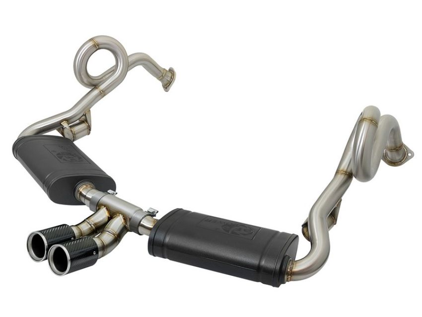 aFe Power 49-36415-C MACH Force-Xp 2-1/2 IN to 2 IN Stainless Steel Cat-Back Exhaust System Carbon