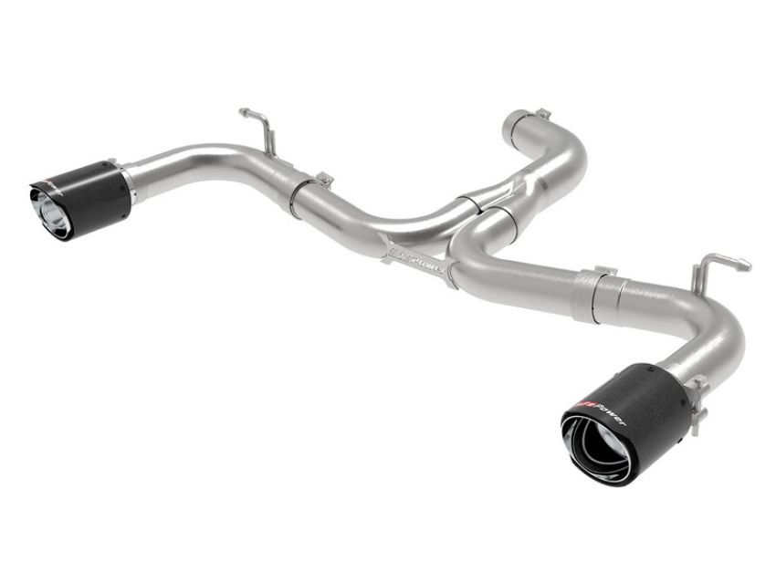 aFe Power 49-36417-C MACH Force-Xp 3 IN to 2-1/2 IN Stainless Steel Axle-Back Exhaust System Carbon