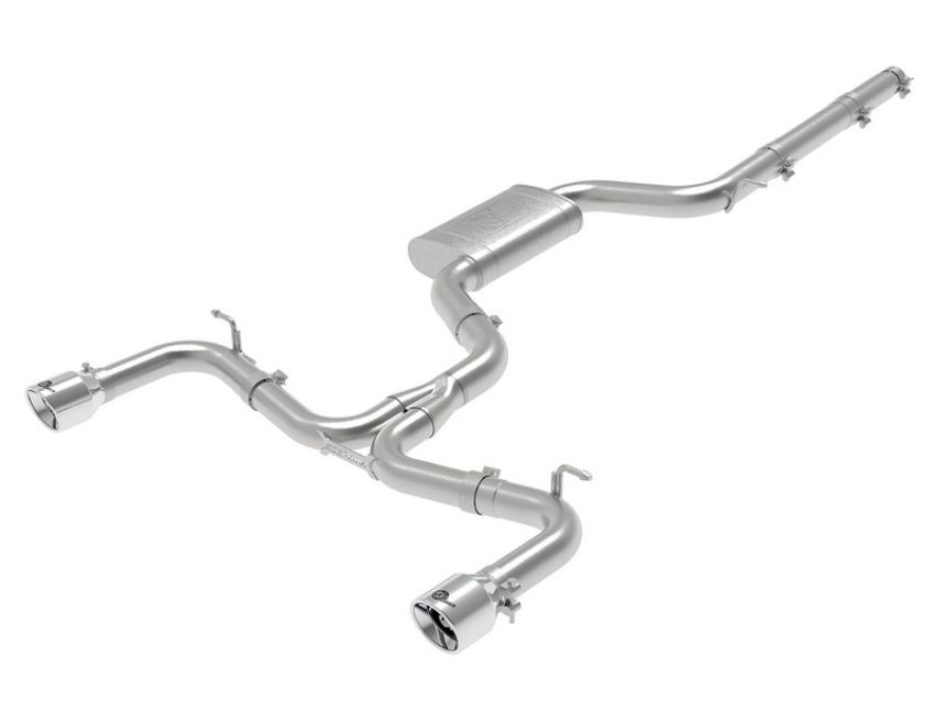 aFe Power 49-36418-P MACH Force-Xp 3 IN to 2-1/2 IN Stainless Steel Cat-Back Exhaust System Polished