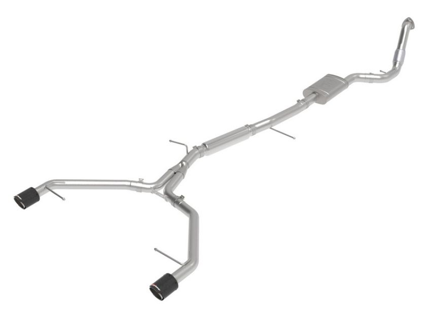 aFe Power 49-36420-C MACH Force-Xp 3 IN to 2-1/2 IN Stainless Steel Cat-Back Exhaust System Carbon
