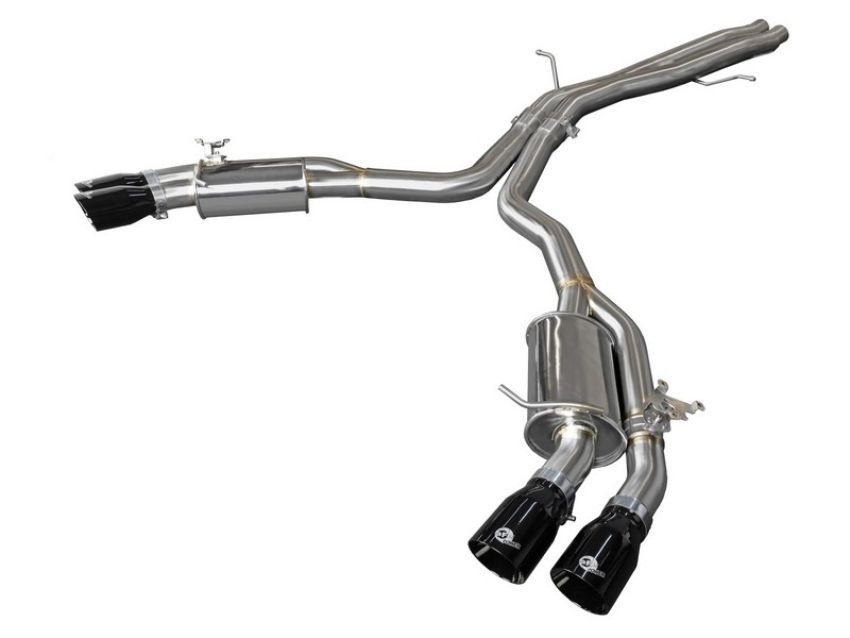 aFe Power 49-36427-B MACH Force-Xp 3 IN to 2-1/2 IN Stainless Steel Cat-Back Exhaust System Black