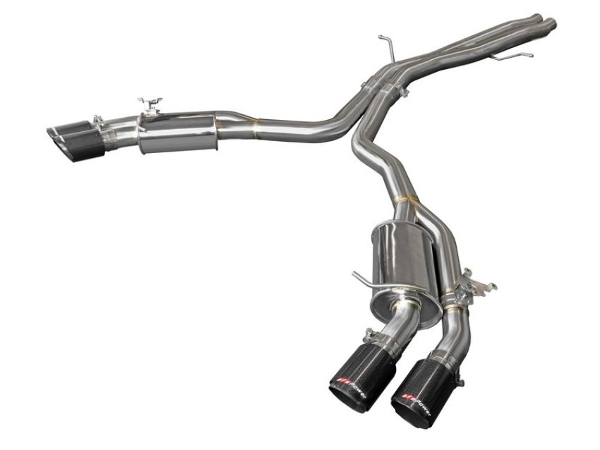 aFe Power 49-36427-C MACH Force-Xp 3 IN to 2-1/2 IN Stainless Steel Cat-Back Exhaust System Carbon