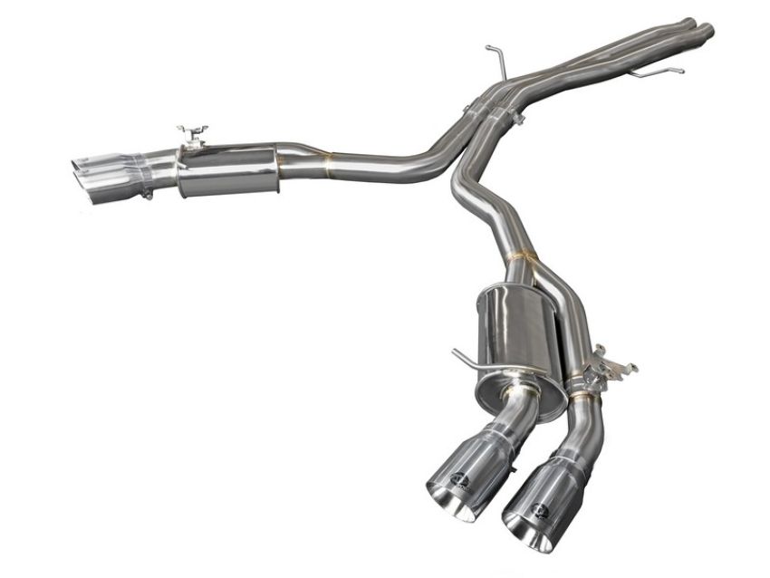 aFe Power 49-36427-P MACH Force-Xp 3 IN to 2-1/2 IN Stainless Steel Cat-Back Exhaust System Polished