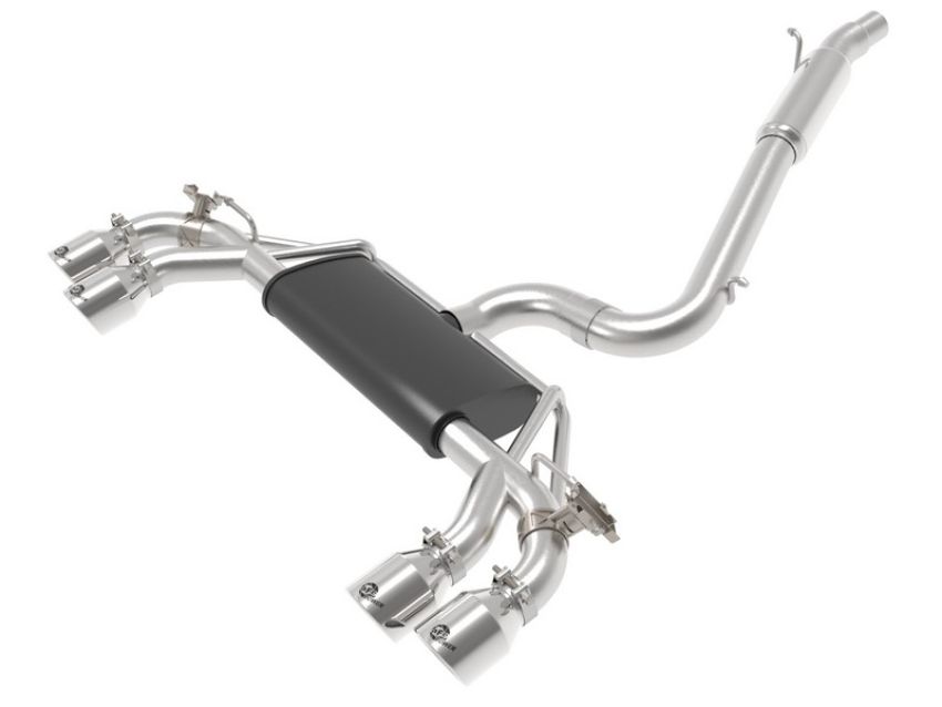 aFe Power 49-36430-P MACH Force-Xp 3 IN to 2-1/2 IN Stainless Steel Cat-Back Exhaust System Polished