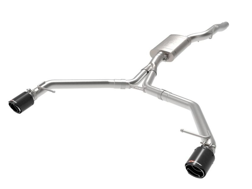 aFe Power 49-36437-C MACH Force-Xp 3 IN to 2-1/2 IN Stainless Steel Axle-Back Exhaust w/ Carbon Tip