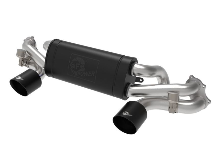 aFe Power 49-36443-B MACH Force-Xp 2-1/2 IN 304 Stainless Steel Cat-Back Exhaust w/ Black Tip