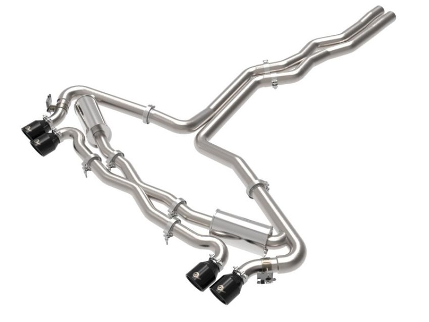 aFe Power 49-36448-B MACH Force-Xp 3 IN to 2-1/2 IN Stainless Steel Cat-Back Exhaust System Black