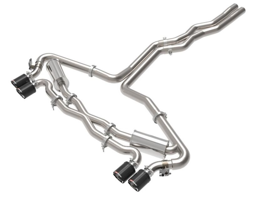 aFe Power 49-36448-C MACH Force-Xp 3 IN to 2-1/2 IN Stainless Steel Cat-Back Exhaust System Carbon