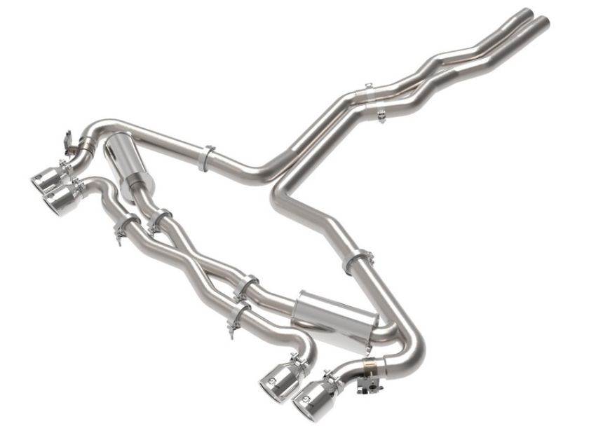 aFe Power 49-36448-P MACH Force-Xp 3 IN to 2-1/2 IN Stainless Steel Cat-Back Exhaust System Polished