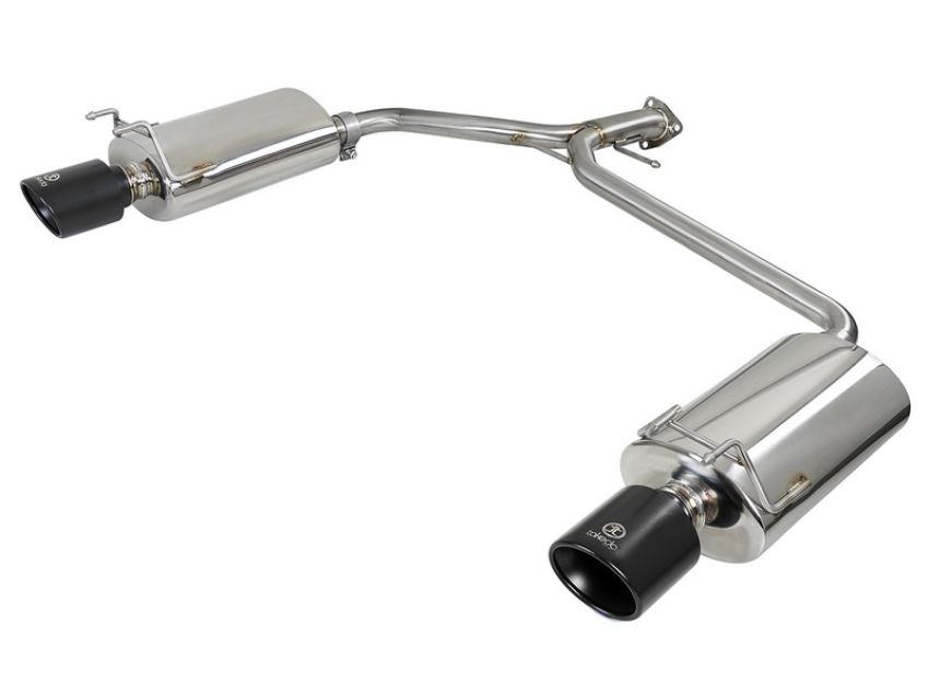 aFe Power 49-36604-B Takeda 2-1/4 IN to 1-3/4 IN 304 Stainless Steel Axle-Back Exhaust w/ Black Tips