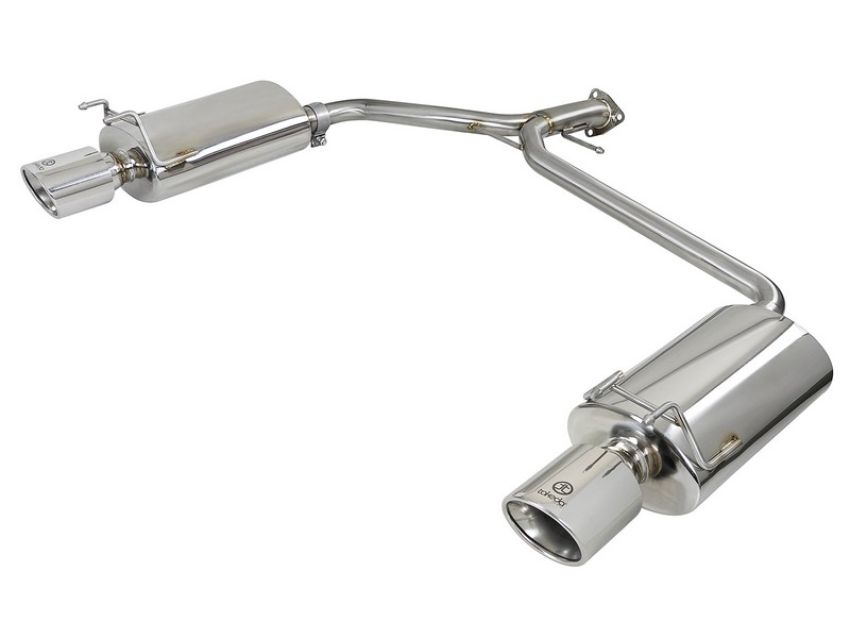 aFe Power 49-36604 Takeda 1-3/4 IN to 2-1/4 IN 304 Stainless Steel Axle-Back Exhaust w/ Polish Tips