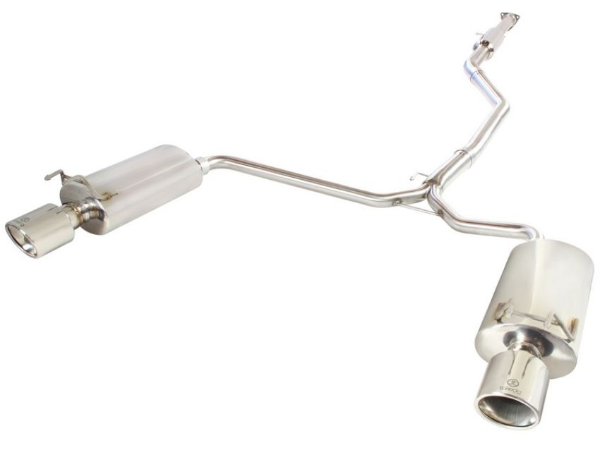 aFe Power 49-36605 Takeda 2-1/2 IN to 1-3/4 IN 304 Stainless Steel Cat-Back Exhaust w/ Polish Tips