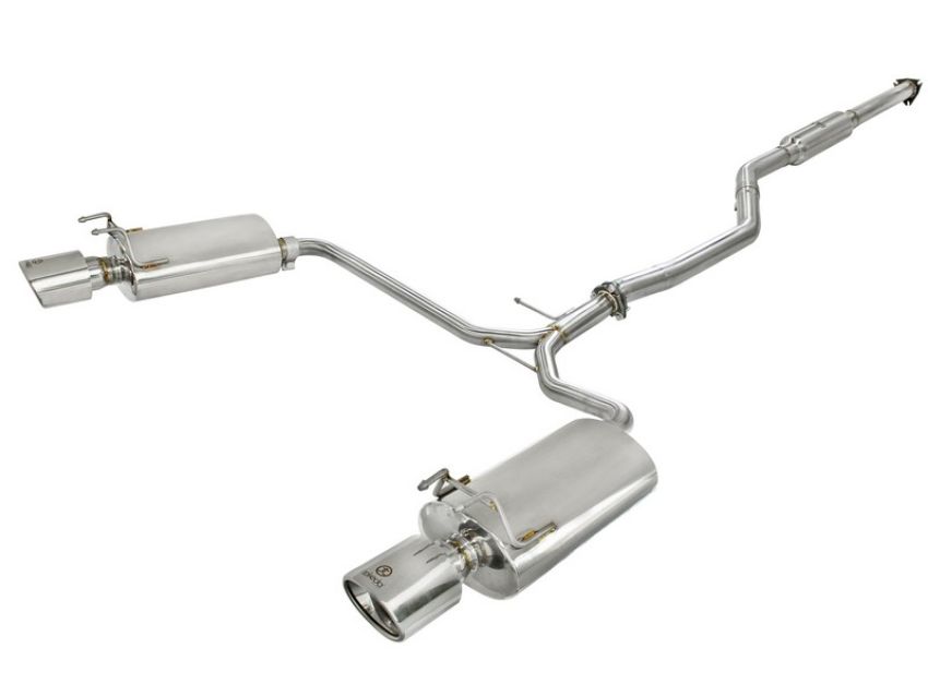 aFe Power 49-36609 Takeda 2-1/2 IN to 1-3/4 IN 304 Stainless Steel Cat-Back Exhaust System