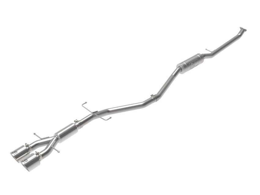aFe Power 49-36619-P Takeda 2-1/2 IN 304 Stainless Steel Cat-Back Exhaust System w/ Polished Tip