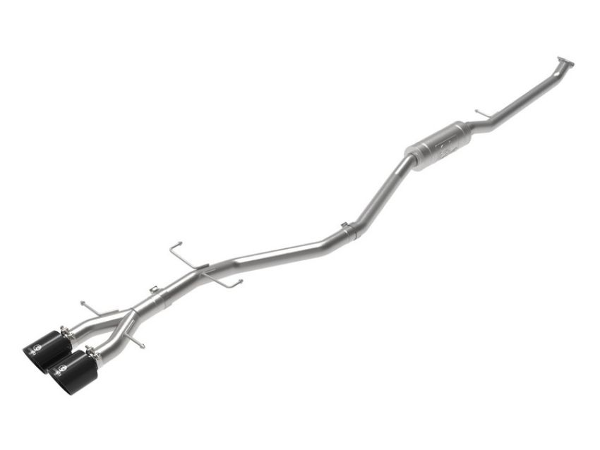 aFe Power 49-36620-B Takeda 2-1/2 IN 304 Stainless Steel Cat-Back Exhaust System w/ Black Tips