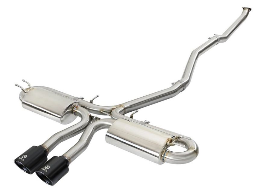 aFe Power 49-36621-B Takeda 3 IN 304 Stainless Steel Cat-Back Exhaust System w/ Black Tip