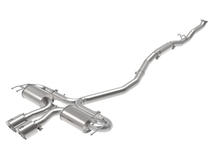 aFe Power 49-36624-P Takeda 3 IN 304 Stainless Steel Cat-Back Exhaust System w/ Polished Tip