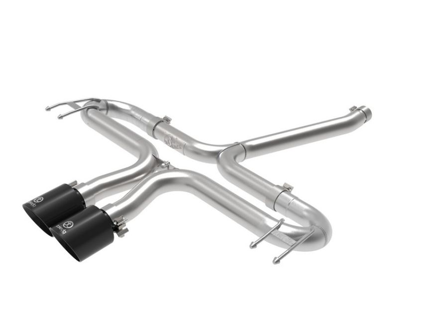 aFe Power 49-36625-B Takeda 2-1/2 IN 304 Stainless Steel Axle-Back Exhaust System w/ Black Tip