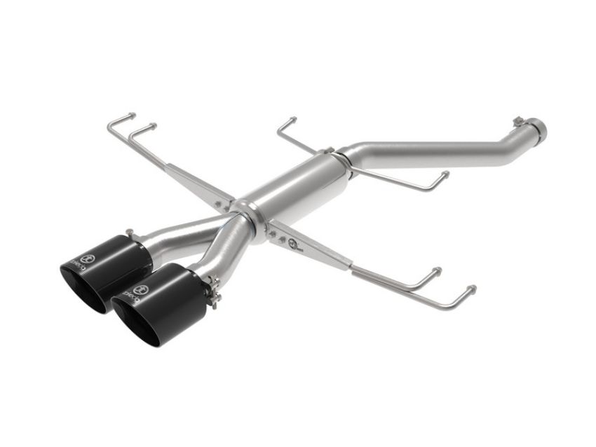 aFe Power 49-36626-B Takeda 2-1/2 IN 304 Stainless Steel Axle-Back Exhaust System w/ Black Tips