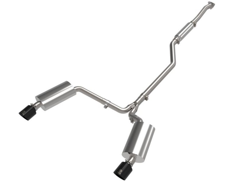 aFe Power 49-36629-B Takeda 2-1/2 IN to 2-1/4 IN 304 Stainless Steel Cat-Back Exhaust System Black
