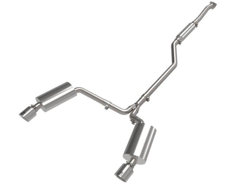 aFe Power 49-36629-P Takeda 2-1/2 IN to 2-1/4 IN 304 Stainless Steel Cat-Back Exhaust System Polished
