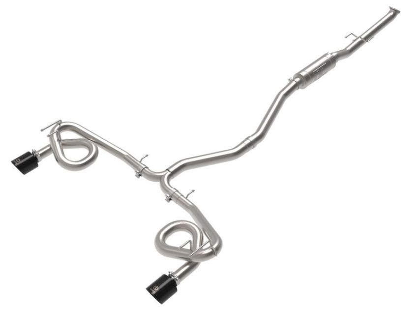 aFe Power 49-36630-B Takeda 2-1/2 IN to 3 IN 304 Stainless Steel Cat-Back Exhaust w/ Black Tips