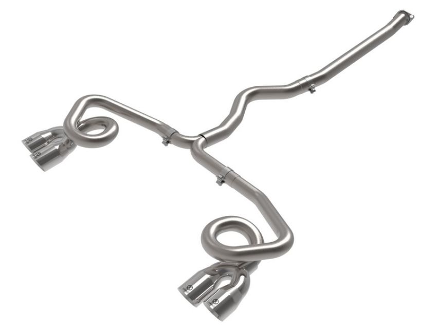 aFe Power 49-36809-P Takeda 3 IN to 2-1/2 IN 304 Stainless Steel Cat-Back Exhaust System w/Polish Tip