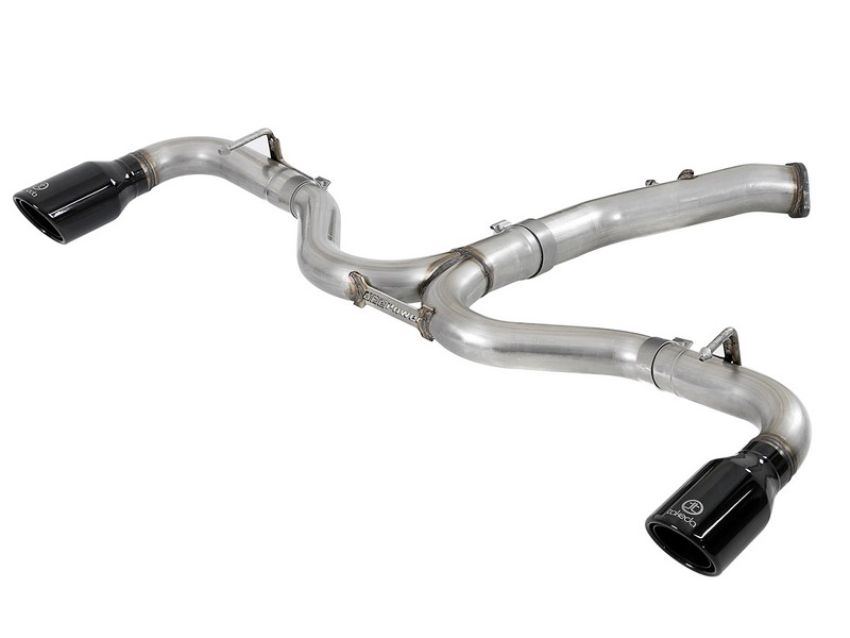 aFe Power 49-37002-1B Takeda 3 IN to 2-1/2 IN 304 Stainless Steel Axle-Back Exhaust w/ Black Tip