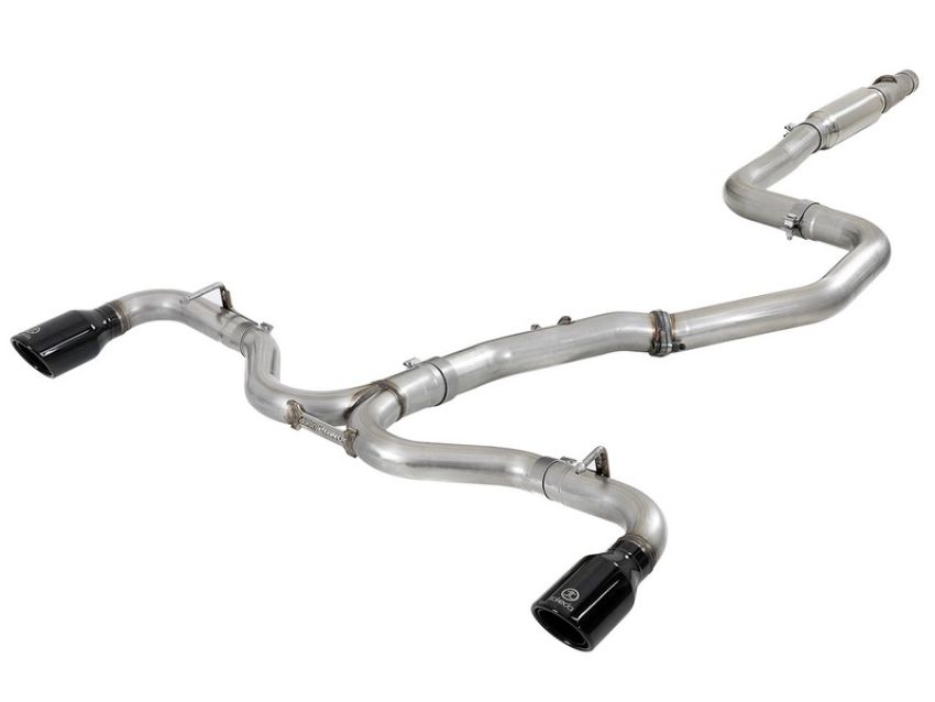 aFe Power 49-37003-1B Takeda 3 IN to 2-1/2 IN 304 Stainless Steel Cat-Back Exhaust System w/ Black Tip