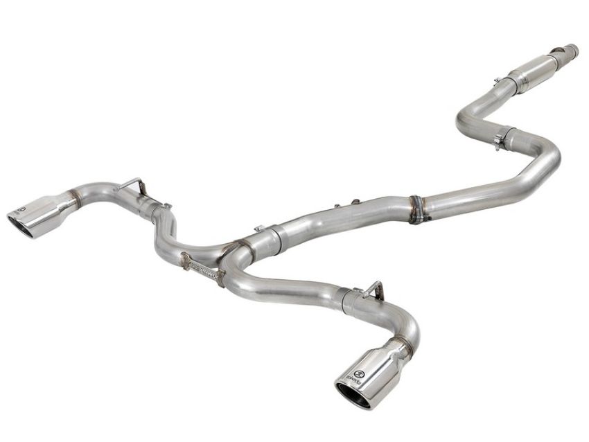 aFe Power 49-37003-1P Takeda 3 IN to 2-1/2 IN 304 Stainless Steel Cat-Back Exhaust w/ Polished Tip