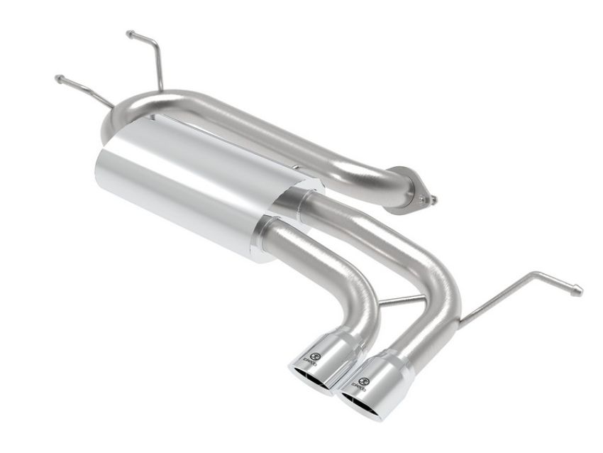 aFe Power 49-37004-P Takeda 2-1/2 IN 304 Stainless Steel Axle-Back Exhaust w/ Polished Tip