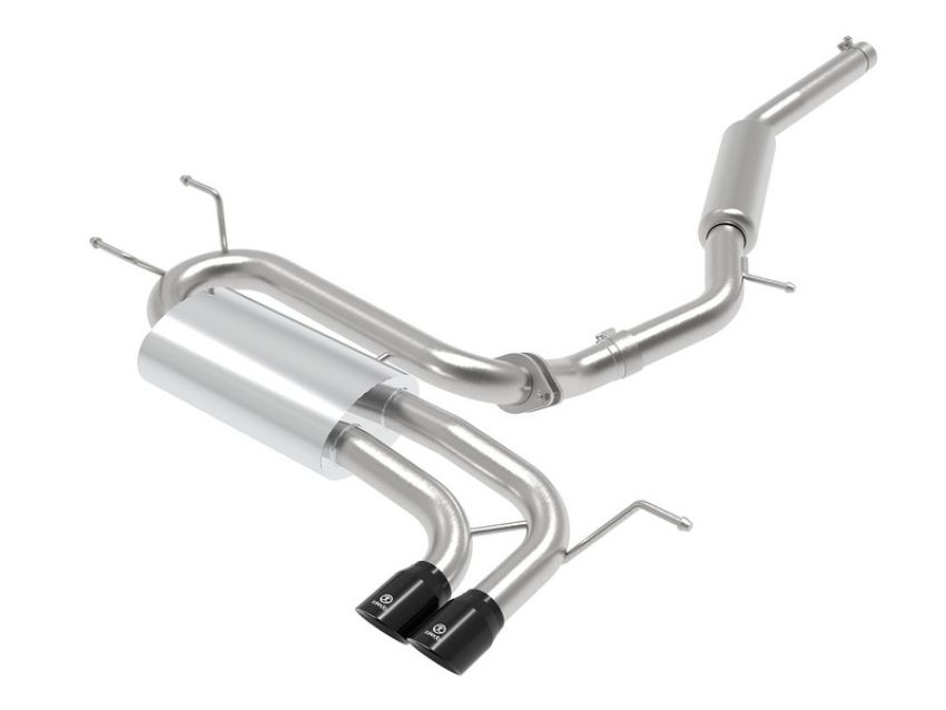 aFe Power 49-37005-B Takeda 2-1/2 IN 304 Stainless Steel Cat-Back Exhaust System w/ Black Tip