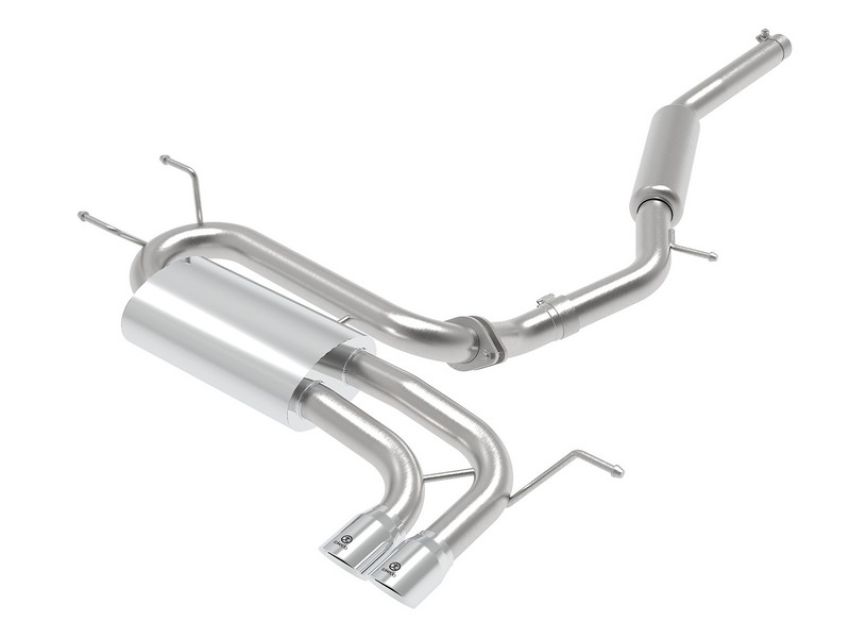 aFe Power 49-37005-P Takeda 2-1/2 IN 304 Stainless Steel Cat-Back Exhaust w/ Polished Tip
