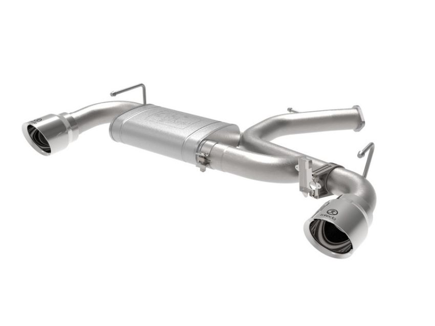 aFe Power 49-37007-P Takeda 3 IN 304 Stainless Steel Axle-Back Exhaust System w/ Polished Tip
