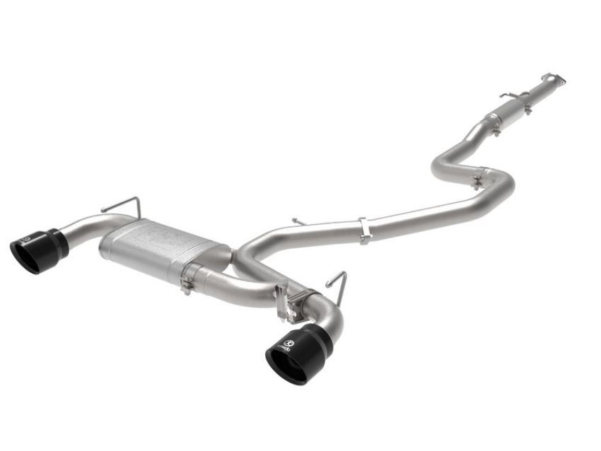aFe Power 49-37008-B Takeda 3 IN 304 Stainless Steel Cat-Back Exhaust System w/ Black Tip