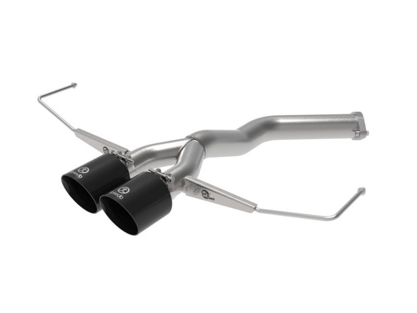 aFe Power 49-37012-B Takeda 3 IN to 2-1/2 IN 304 Stainless Steel Axle-Back Exhaust w/ Black Tip
