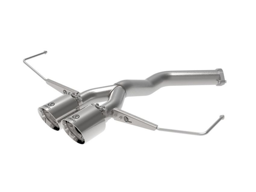 aFe Power 49-37012-P Takeda 3 IN to 2-1/2 IN 304 Stainless Steel Axle-Back Exhaust w/ Polished Tip