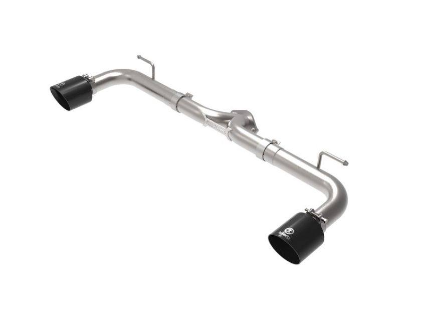 aFe Power 49-37014-B Takeda 2-1/2 IN 304 Stainless Steel Axle-Back Exhaust System w/ Black Tips