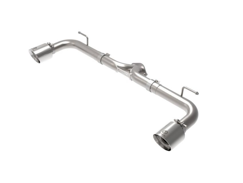 aFe Power 49-37014-P Takeda 2-1/2 IN 304 Stainless Steel Axle-Back Exhaust System w/ Polished Tips