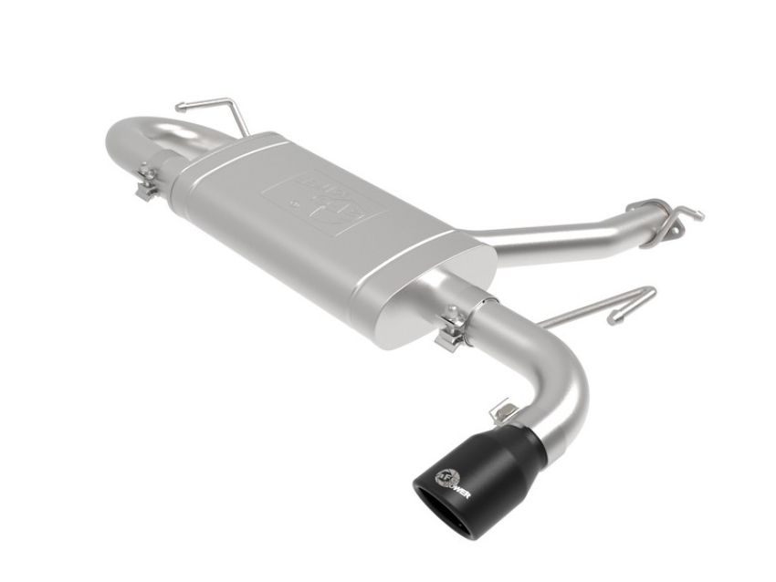 aFe Power 49-37017-B Takeda 2-1/2 IN 304 Stainless Steel Axle-Back Exhaust System w/ Black Tips