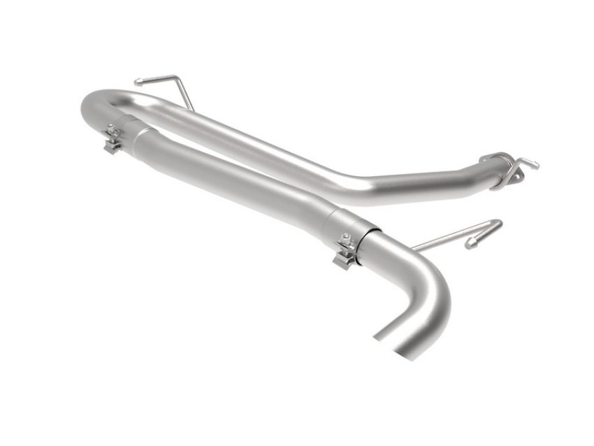 aFe Power 49-37017NM Takeda 2-1/2 IN 304 Stainless Steel Axle-Back Exhaust System w/o Muffler
