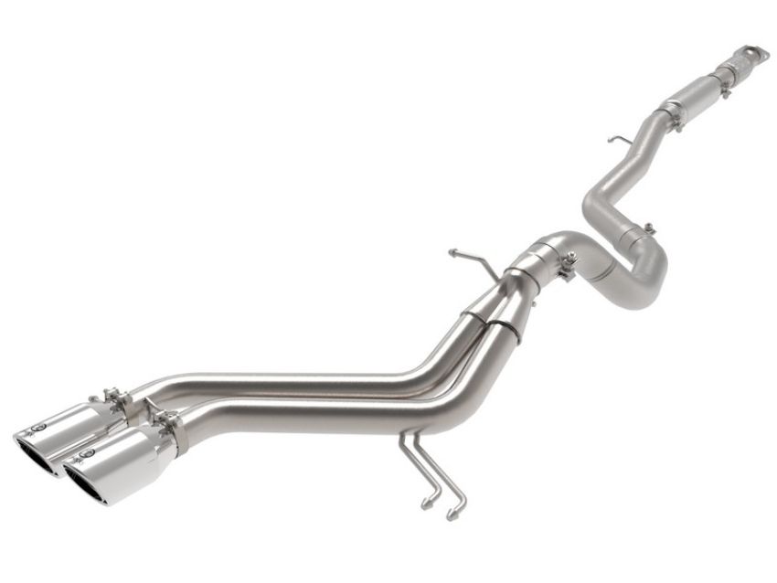 aFe Power 49-37018-P Takeda 2-1/2 IN to 3 IN 304 Stainless Steel Cat-Back Exhaust w/ Polished Tip