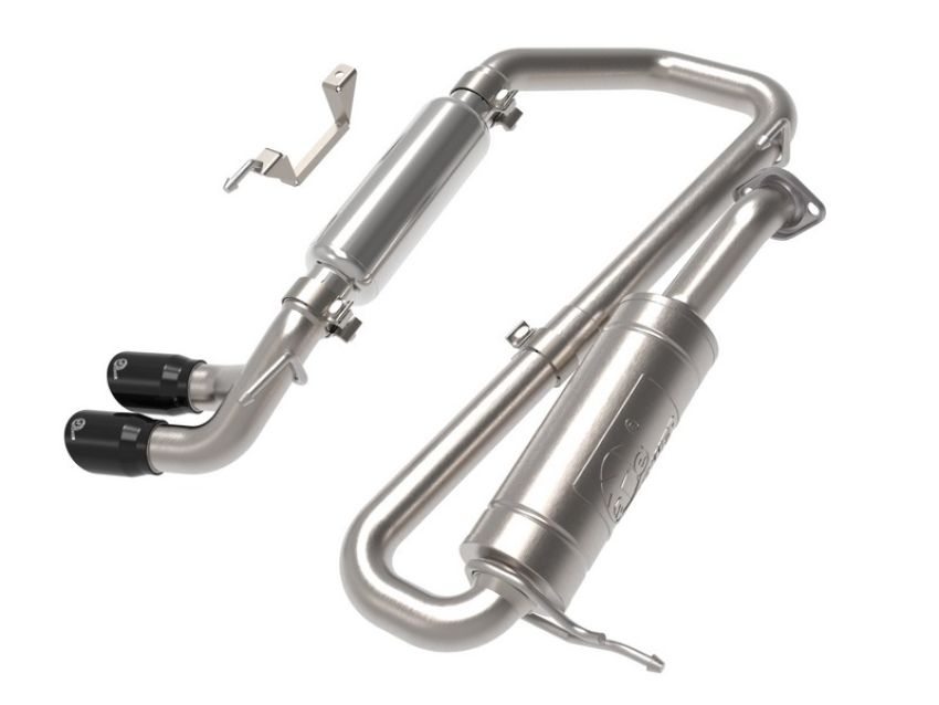 aFe Power 49-37020-B Takeda 2-1/4 IN 304 Stainless Steel Cat-Back Exhaust System w/ Black Tip